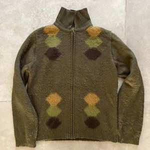 O'Hanlon Mills Carragn Kerry Zip Up Turtle Neck Sweater
